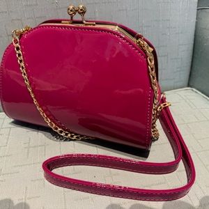 Stylish Barbie pink cross body handbag